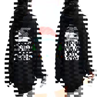 Nana Claus Santa Christmas Matching Family Pajama Women Oversized Hoodie Back Print - Thegiftio