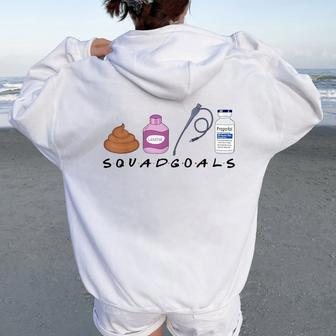 Gi Nurse Gi Endo Squad Goals Women Oversized Hoodie Back Print - Seseable