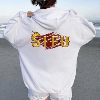 Si Fu Chinese Martial Arts Teacher Sifu Shifu Women Oversized Hoodie Back Print | Mazezy