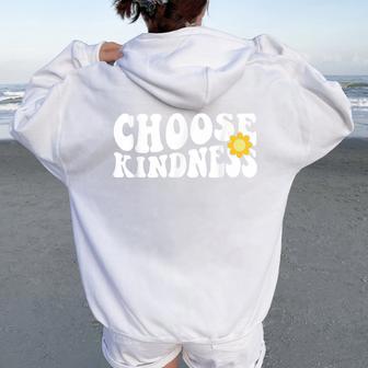 Unity Day Orange 2023 Kindness Groovy Anti-Bullying Women Oversized Hoodie Back Print - Thegiftio UK