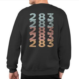 283 Ohio Usa Multi Color Area Code Sweatshirt Back Print | Mazezy