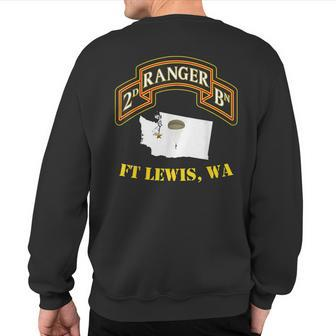 75Th Rangers Ft Lewis Wa 2Nd Bn Ranger Unit Vets Sweatshirt Back Print | Mazezy