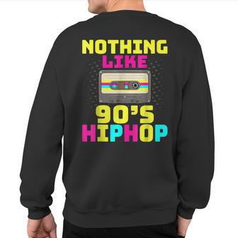 90S Hip Hop Rap Music Nostalgia Old School Clothing Gangster Sweatshirt Back Print | Mazezy