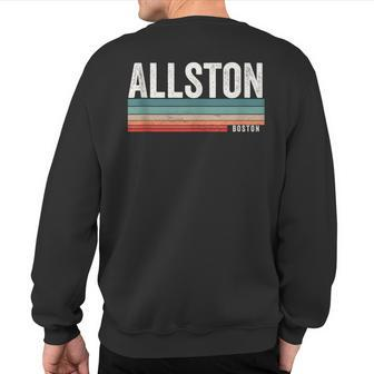 Allston Boston Massachusetts Allston Sweatshirt Back Print | Mazezy