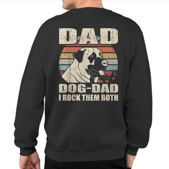 Anatolian Shepherd Dad And Dog Dad I Rock Them Both Vintage Sweatshirt Back Print | Mazezy UK