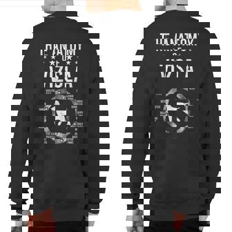 Anatomy Of Vizsla Dog Lover Sweatshirt Back Print | Mazezy