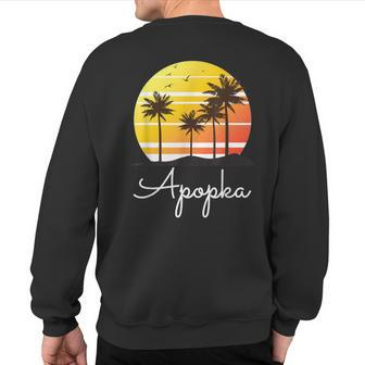 Apopka Florida Vacation Beach Island Family Group Sweatshirt Back Print | Mazezy