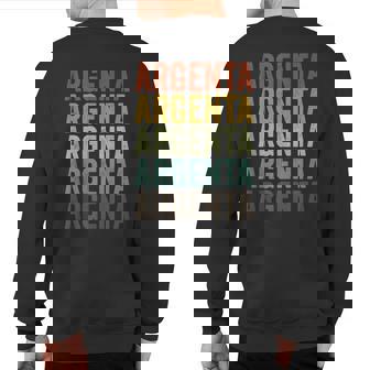 Argenta City Retro Sweatshirt Back Print | Mazezy
