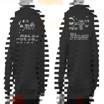 Asl American Sign Language Deaf Awareness T Sweatshirt Back Print | Mazezy