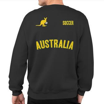Australia Soccer Aussie Soccer Sports Sweatshirt Back Print | Mazezy