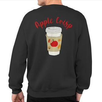 Autumn Psl Season Aesthetic Team Apple Crisp Macchiato Sweatshirt Back Print | Mazezy
