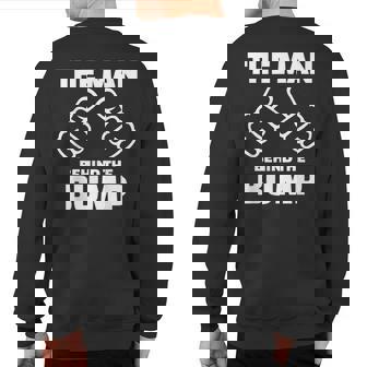 Baby Man Behind Bump Sweatshirt Back Print | Mazezy