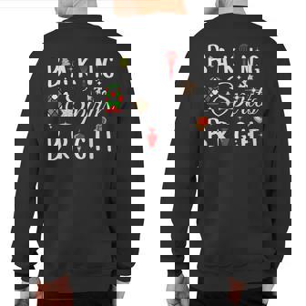 Baking Spirit Bright Donut Christmas Tree Xmas Cookie Sweatshirt Back Print | Seseable UK