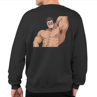 Bara Tiddies Gay Armpits Sexy Muscles Hunk Worship Pits Sweatshirt Back Print | Mazezy