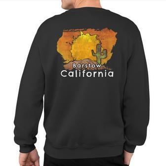 Barstow California Desert Sunset Sweatshirt Back Print | Mazezy
