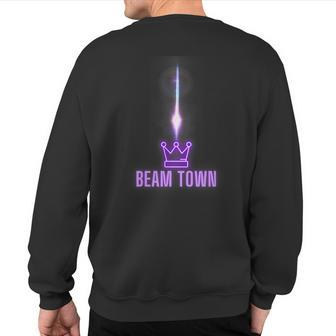 Beam Town Late Night Sacramento California Sweatshirt Back Print - Seseable