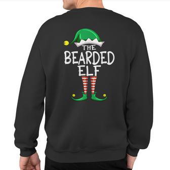 Bearded Elf Matching Group Christmas Pajama For Family Sweatshirt Back Print - Thegiftio UK