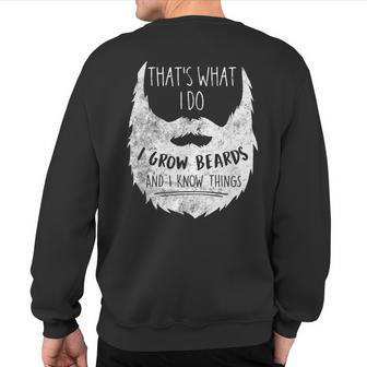 Best Bearded Geeky Quote Sweatshirt Back Print | Mazezy