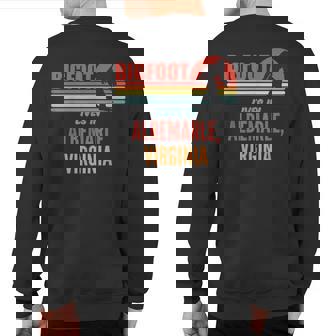 Bigfoot Sighting In Albemarle Virginia Sweatshirt Back Print | Mazezy