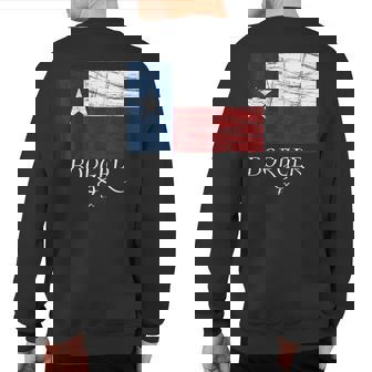Borger Tx Texas Flag City State Sweatshirt Back Print | Mazezy