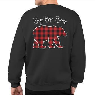Brother Bear Pajama Red Buffalo Xmas Family Christmas Sweatshirt Back Print - Thegiftio UK