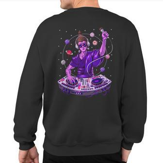 Buddha Psytrance Dj Psychedelic Techno Music Edm Festival Sweatshirt Back Print | Mazezy