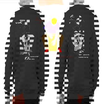 Cajon Drummer Sweatshirt Back Print | Mazezy