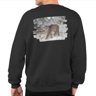 Canada Lynx Sweatshirt Back Print | Mazezy