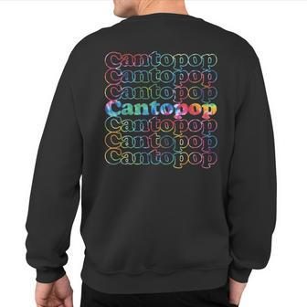 Cantopop Music Tie Dye Sweatshirt Back Print | Mazezy