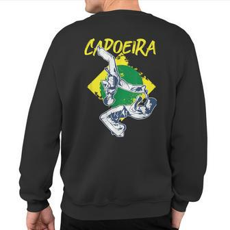 Capoeira Brazilian Flag Fight Capo Ginga Music Martial Arts Sweatshirt Back Print | Mazezy