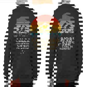 Carlsbad Caverns National Park Retro Souvenir Sweatshirt Back Print | Mazezy