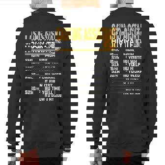 Casting Assistant Hourly Rate Casting Associate Sweatshirt Back Print | Mazezy