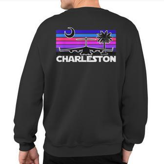 Charleston Straight Sunset Airlift Globemaster Iii Airplane Sweatshirt Back Print | Mazezy