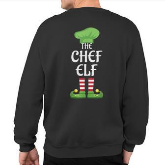 Chef Elf Family Matching Group Christmas Sweatshirt Back Print - Seseable