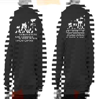 Chess Player Never Underestimate The Power Of Pawn Sweatshirt Back Print - Thegiftio UK