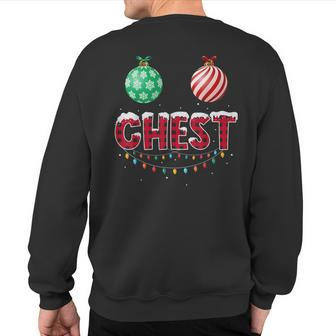 Chest Nuts Christmas Matching Couple Chestnuts Sweatshirt Back Print | Mazezy