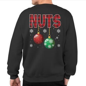 Chest Nuts Matching Chestnuts Christmas Couples Nuts Sweatshirt Back Print | Mazezy
