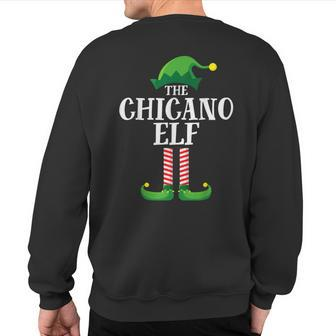 Chicano Elf Matching Family Group Christmas Party Sweatshirt Back Print - Monsterry AU