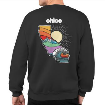 Chico California Outdoors Retro Nature Graphic Sweatshirt Back Print | Mazezy