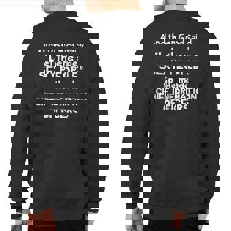 Chief Information Officer Let There Be Cio Office Sweatshirt Back Print | Mazezy