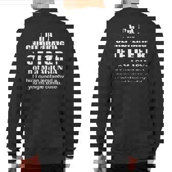 Chief Operating Officer Not A Magician Office Coo Sweatshirt Back Print | Mazezy