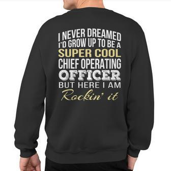 Chief Operating Officer T Sweatshirt Back Print | Mazezy