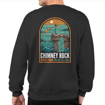 Chimney Rock State Park Nc Vintage Sweatshirt Back Print | Mazezy