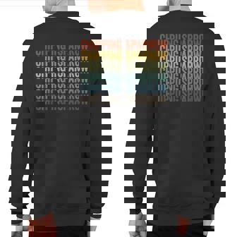 Chipping Sparrow Retro Sweatshirt Back Print | Mazezy