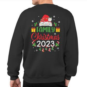 Christmas 2023 Family Matching Outfits Team Santa Elf Squad Sweatshirt Back Print - Monsterry CA