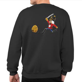 Christmas Nutcracker Sword Santa Hat T Sweatshirt Back Print - Thegiftio UK