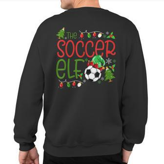 Christmas The Soccer Elf Boys Xmas Sweatshirt Back Print | Mazezy
