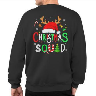 Christmas Squad Family 2022 Santa Matching Team Reindeer Sweatshirt Back Print - Monsterry CA
