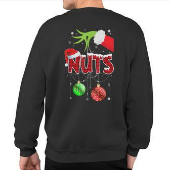 Christmas T Matching Couple Family Chestnuts Elf Sweatshirt Back Print - Monsterry DE