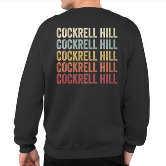 Cockrell-Hill Texas Cockrell-Hill Tx Retro Vintage Text Sweatshirt Back Print | Mazezy